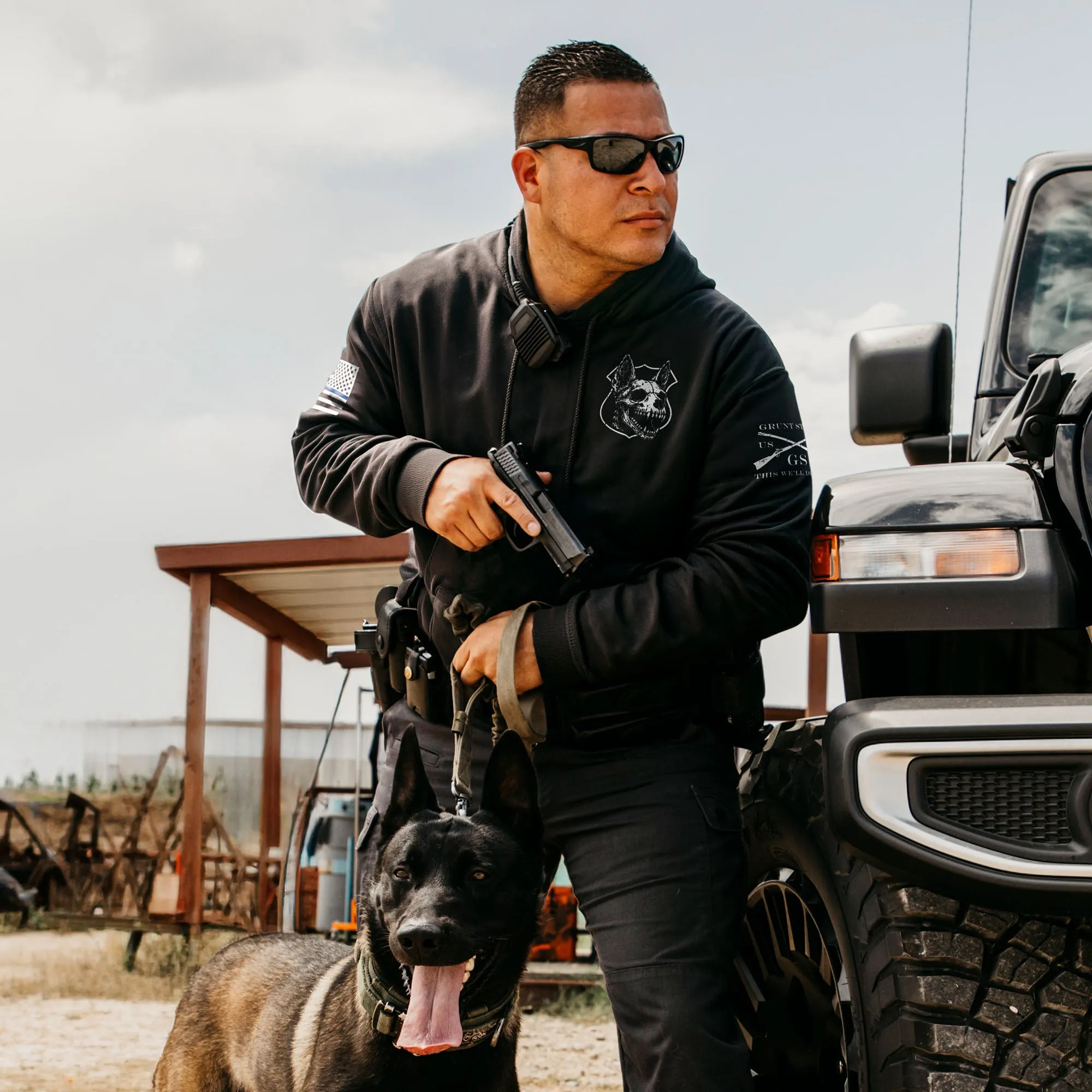 K9 Get The Jaw Hoodie - Black sold by Grunt Style product image thumbnail 3