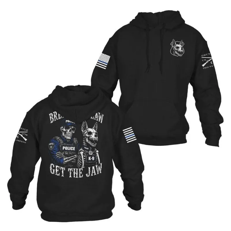 K9 Get The Jaw Hoodie - Black made by Grunt Style