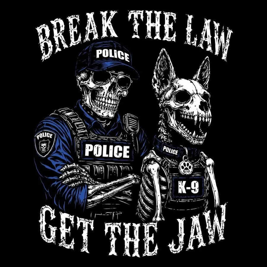 K9 Get The Jaw T-Shirt - Black sold by Grunt Style product image thumbnail 4