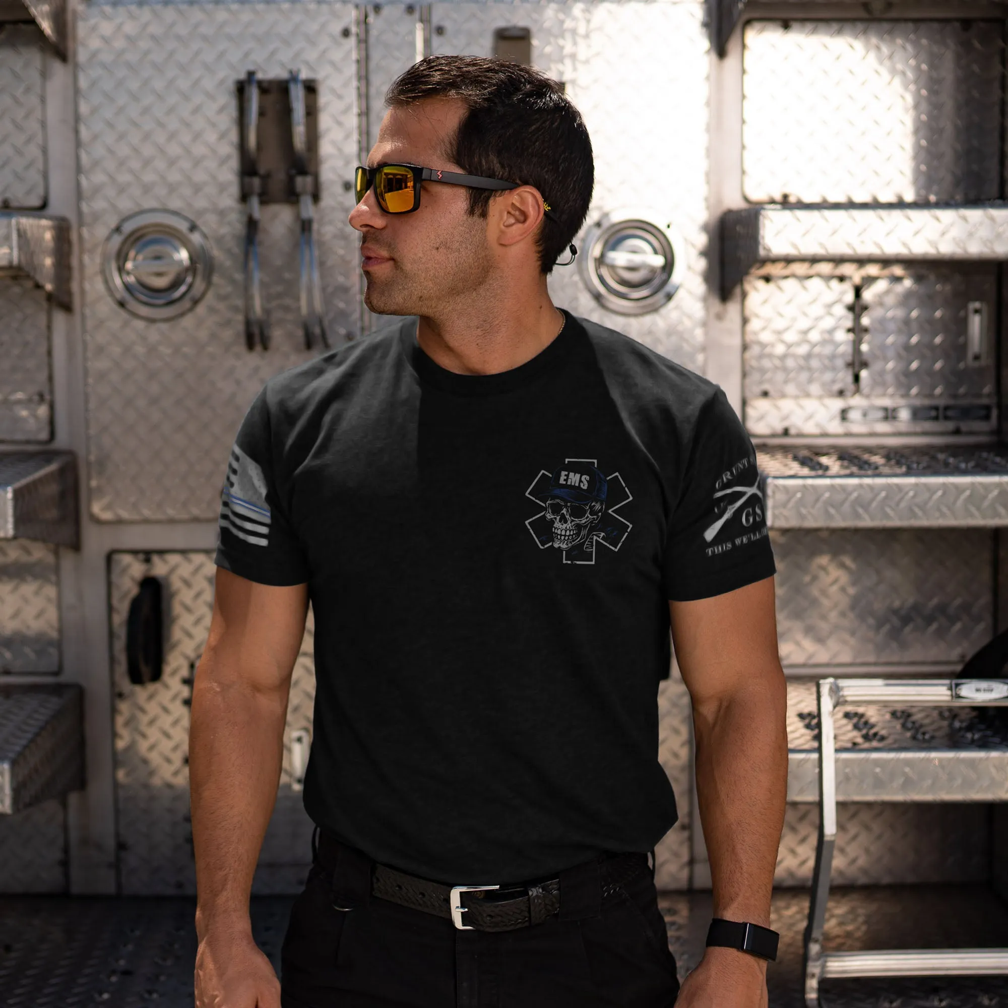 Racing The Reaper T-Shirt - Black sold by Grunt Style product image thumbnail 2