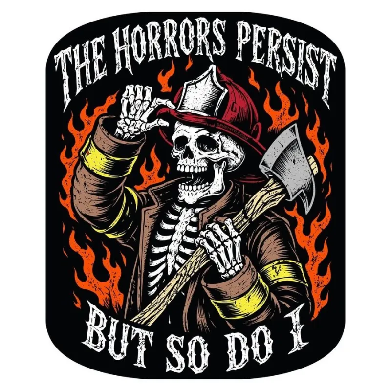 The Horrors Persist Sticker made by Grunt Style