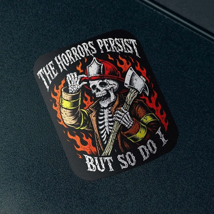 The Horrors Persist Sticker sold by Grunt Style product image thumbnail 2