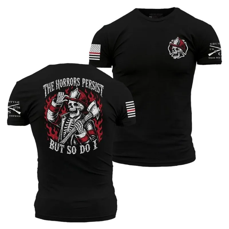 The Horrors Persist T-Shirt - Black made by Grunt Style