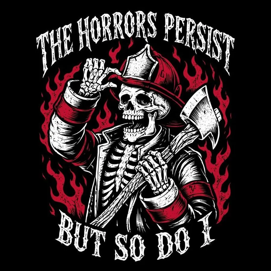 The Horrors Persist T-Shirt - Black sold by Grunt Style product image thumbnail 3