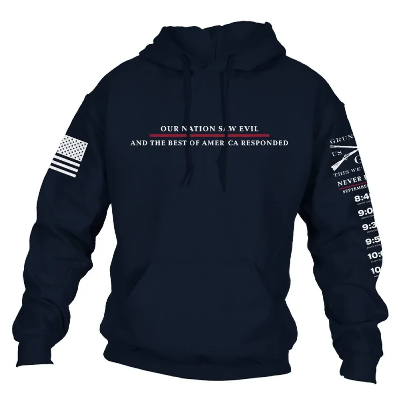 Best Of America Hoodie - Navy made by Grunt Style