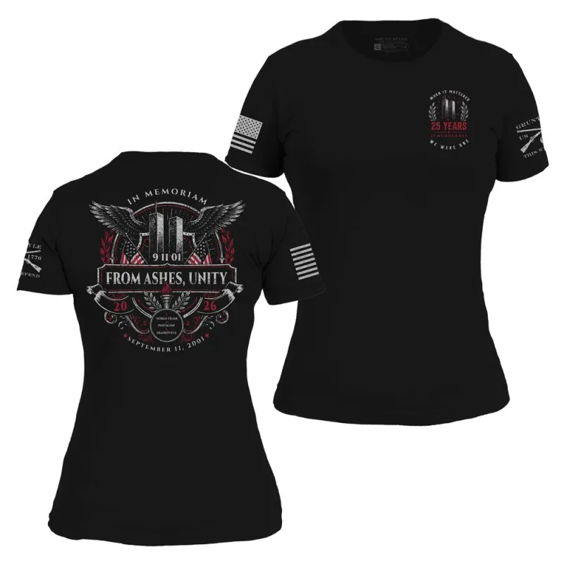 Women's From Ashes Slim Fit T-Shirt - Black made by Grunt Style
