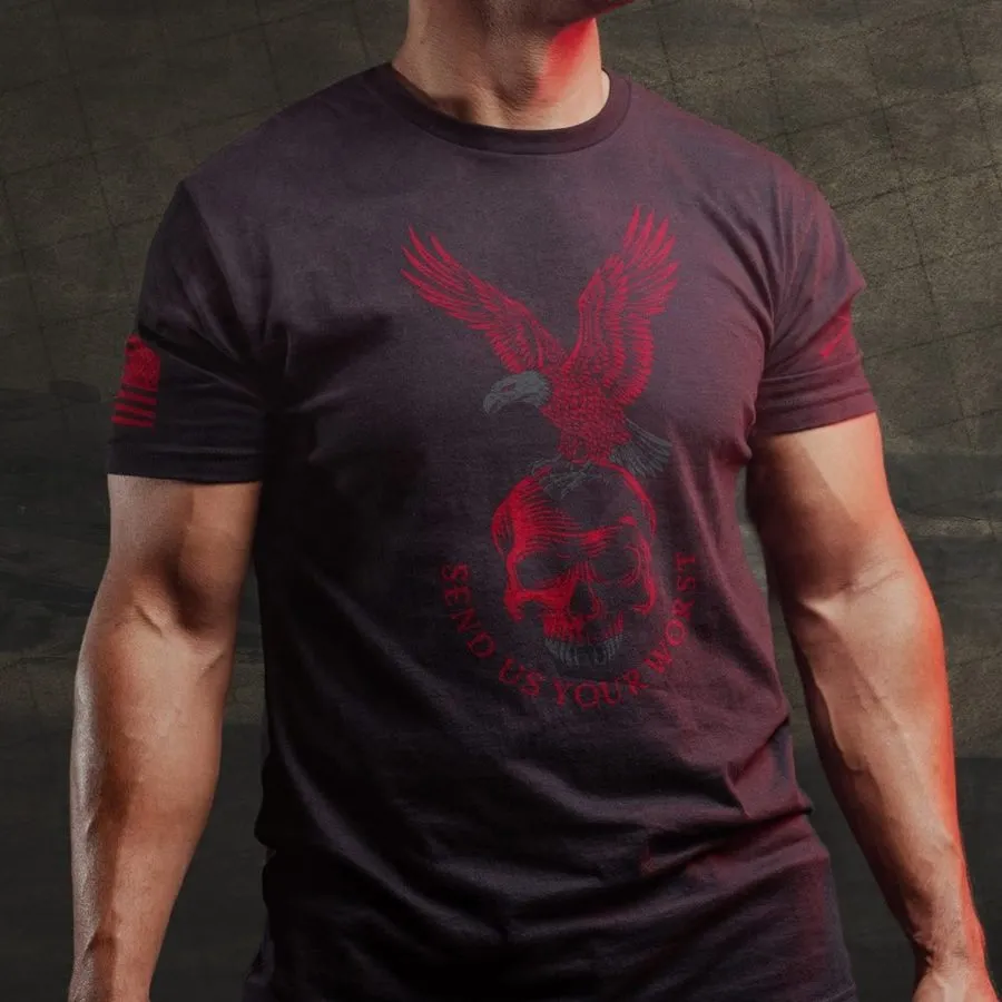 Send Us Your Worst T-Shirt - Black sold by Grunt Style product image thumbnail 3
