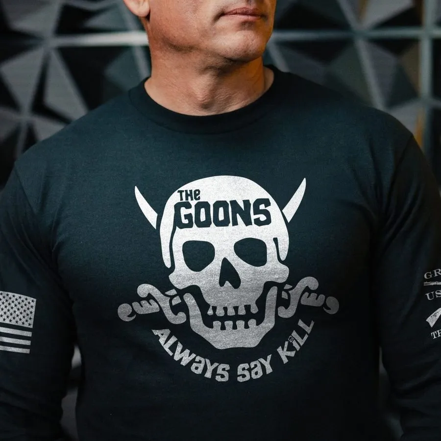 Always Say Kill Long Sleeve - Black sold by Grunt Style product image thumbnail 2