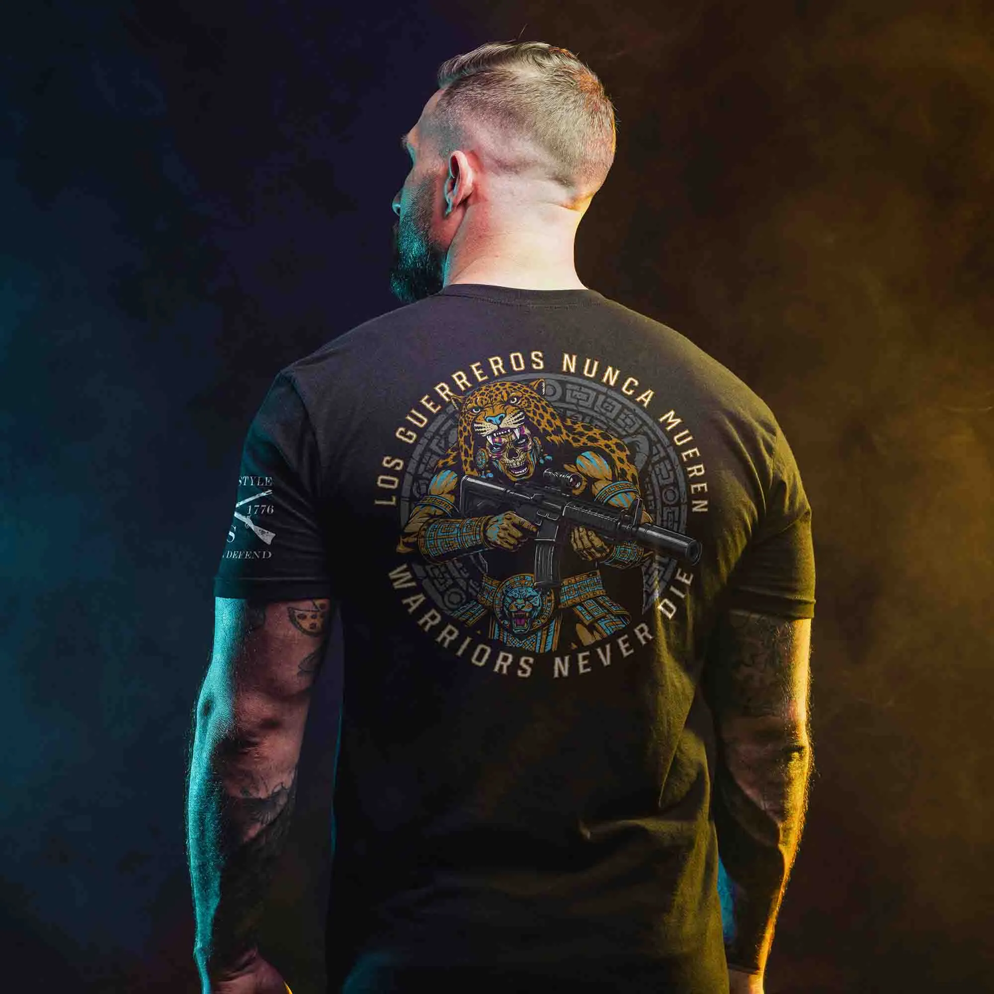 Warriors Never Die T-Shirt - Black sold by Grunt Style product image thumbnail 2