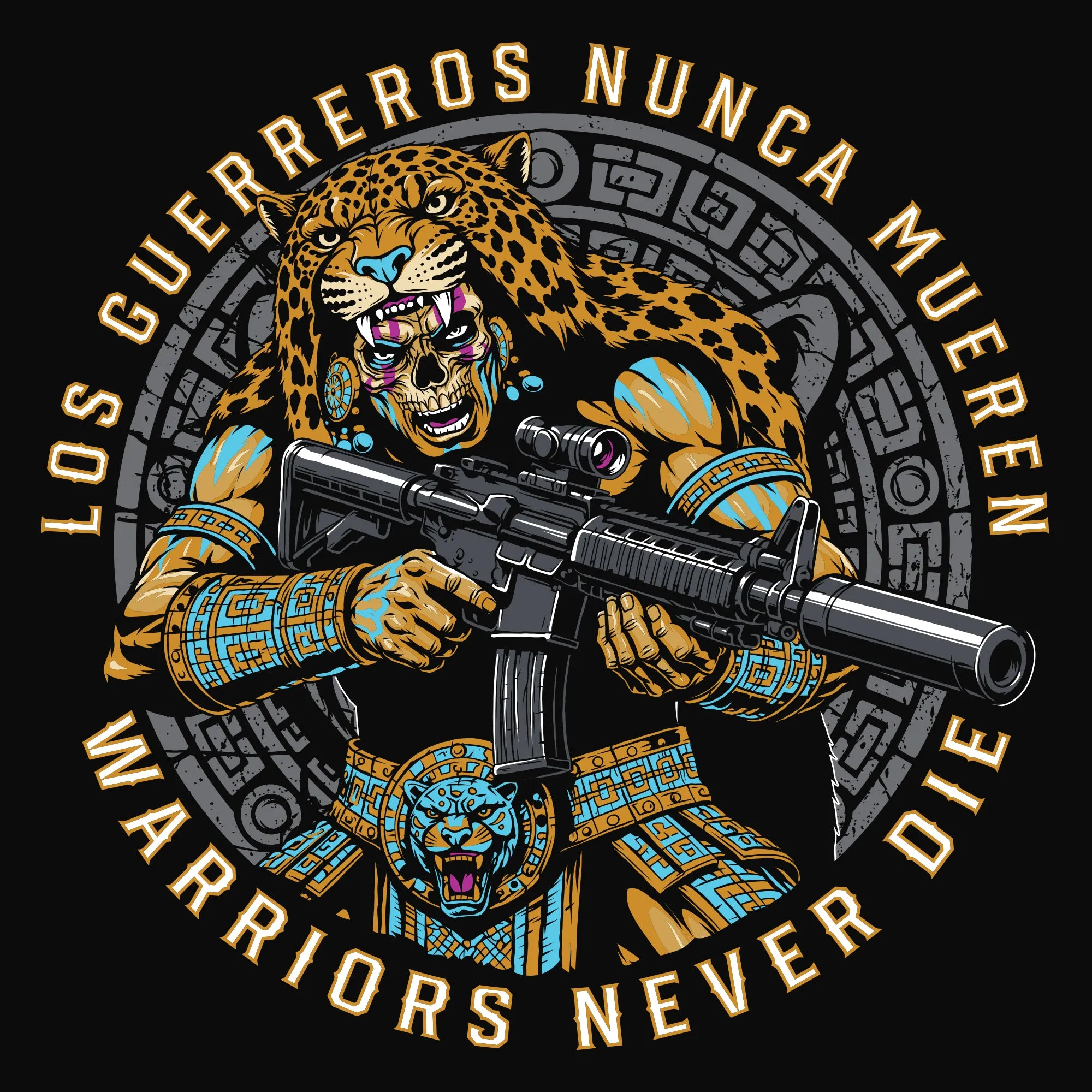 Warriors Never Die T-Shirt - Black sold by Grunt Style product image thumbnail 4