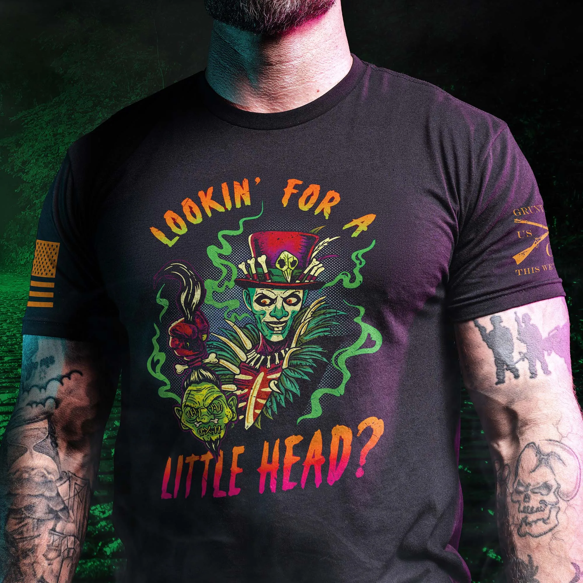 Little Head T-Shirt - Black sold by Grunt Style product image thumbnail 2