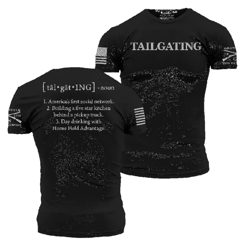Tailgating Defined T-Shirt - Black made by Grunt Style