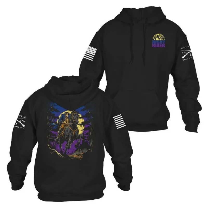 Night Rider Hoodie - Black made by Grunt Style