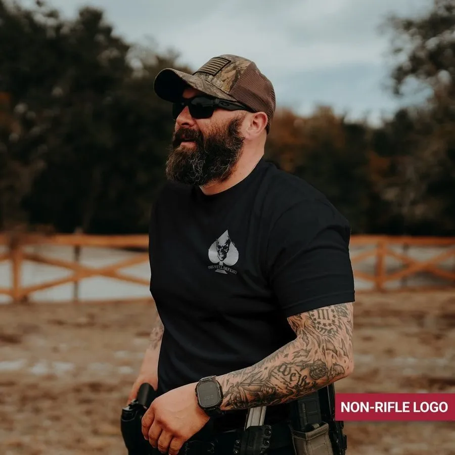 Death Dealer Non-Rifle Logo T-Shirt - Black sold by Grunt Style product image thumbnail 4