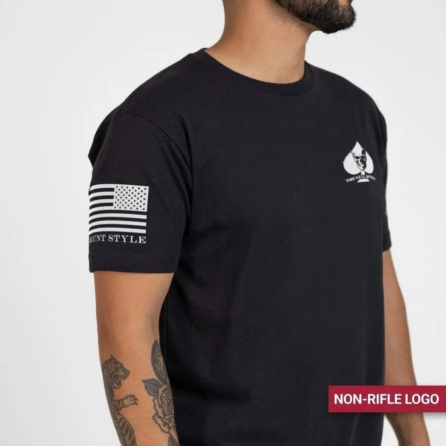 Death Dealer Non-Rifle Logo T-Shirt - Black sold by Grunt Style product image thumbnail 5