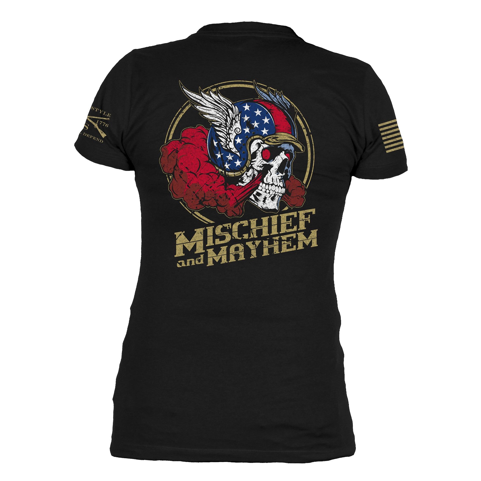 Women's Mischief and Mayhem V-Neck - Black sold by Grunt Style product image thumbnail 7