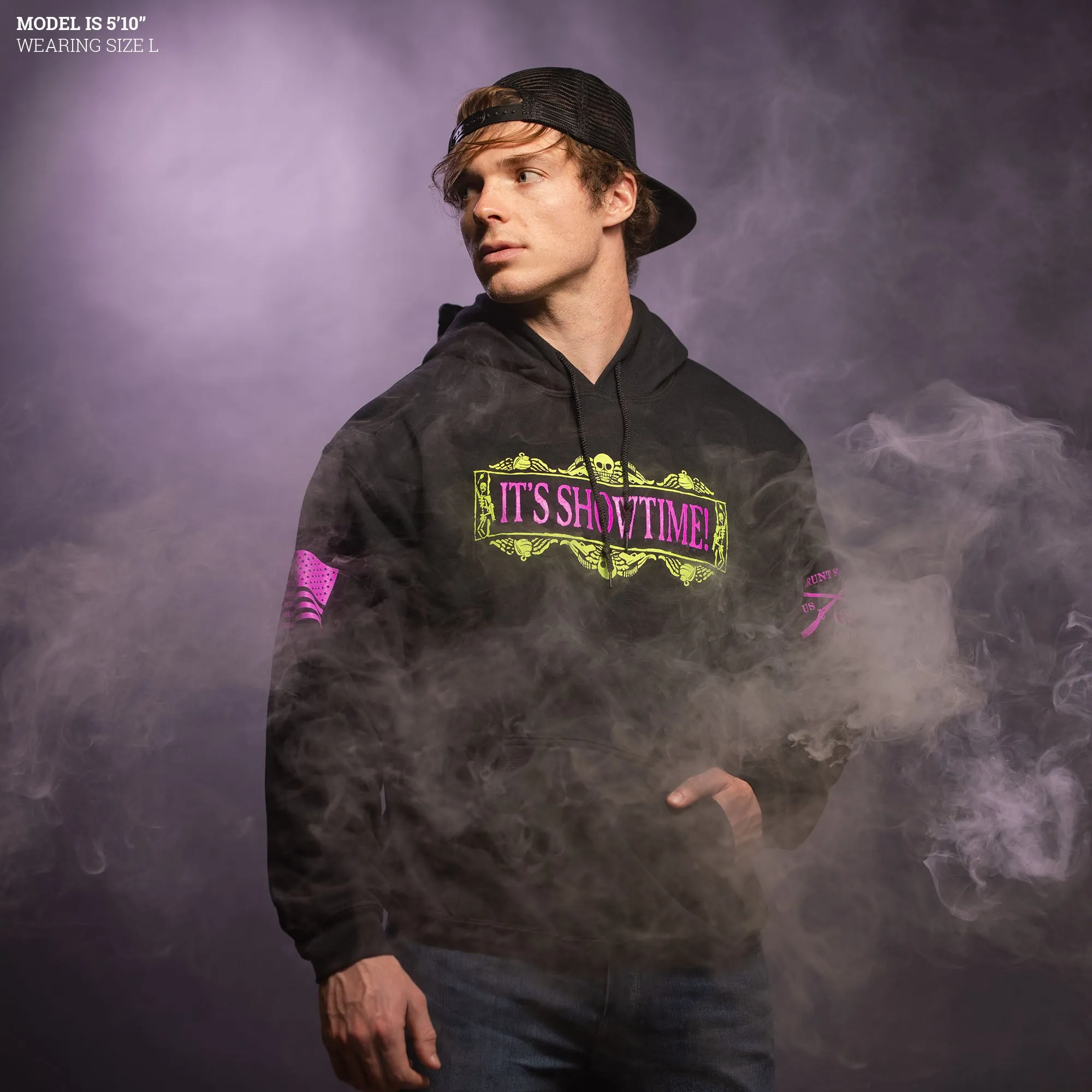It's Showtime Hoodie - Black sold by Grunt Style product image thumbnail 3