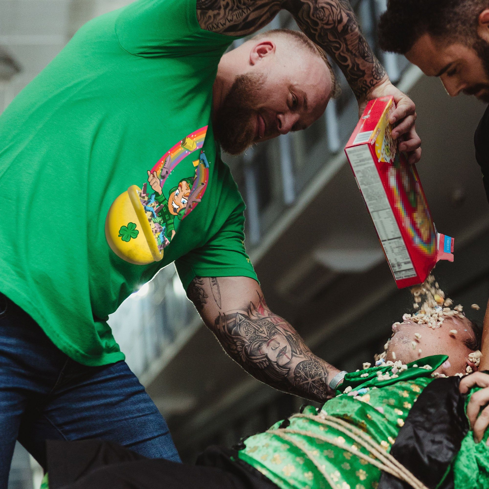 Lucky Arms T-Shirt - Green sold by Grunt Style product image thumbnail 4