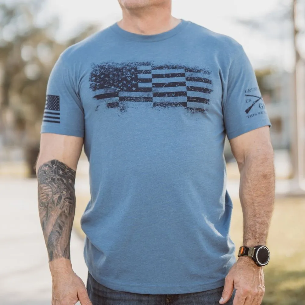 Bar Flag T-Shirt - Captain's Blue sold by Grunt Style product image thumbnail 3