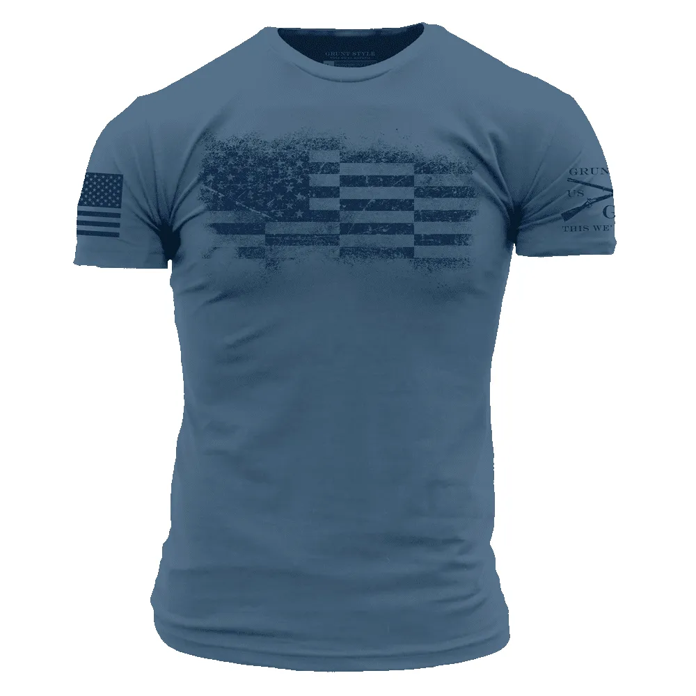Bar Flag T-Shirt - Captain's Blue sold by Grunt Style