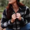 Women's Plaid Flannel - Black sold by Grunt Style