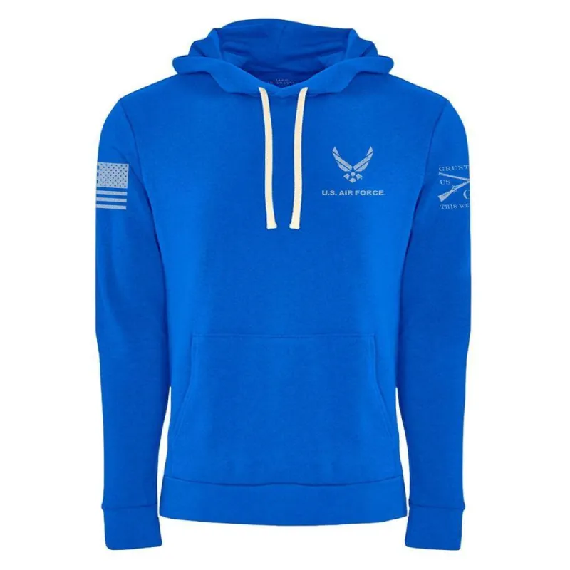 USAF - Basic Logo Hoodie - Royal sold by Grunt Style