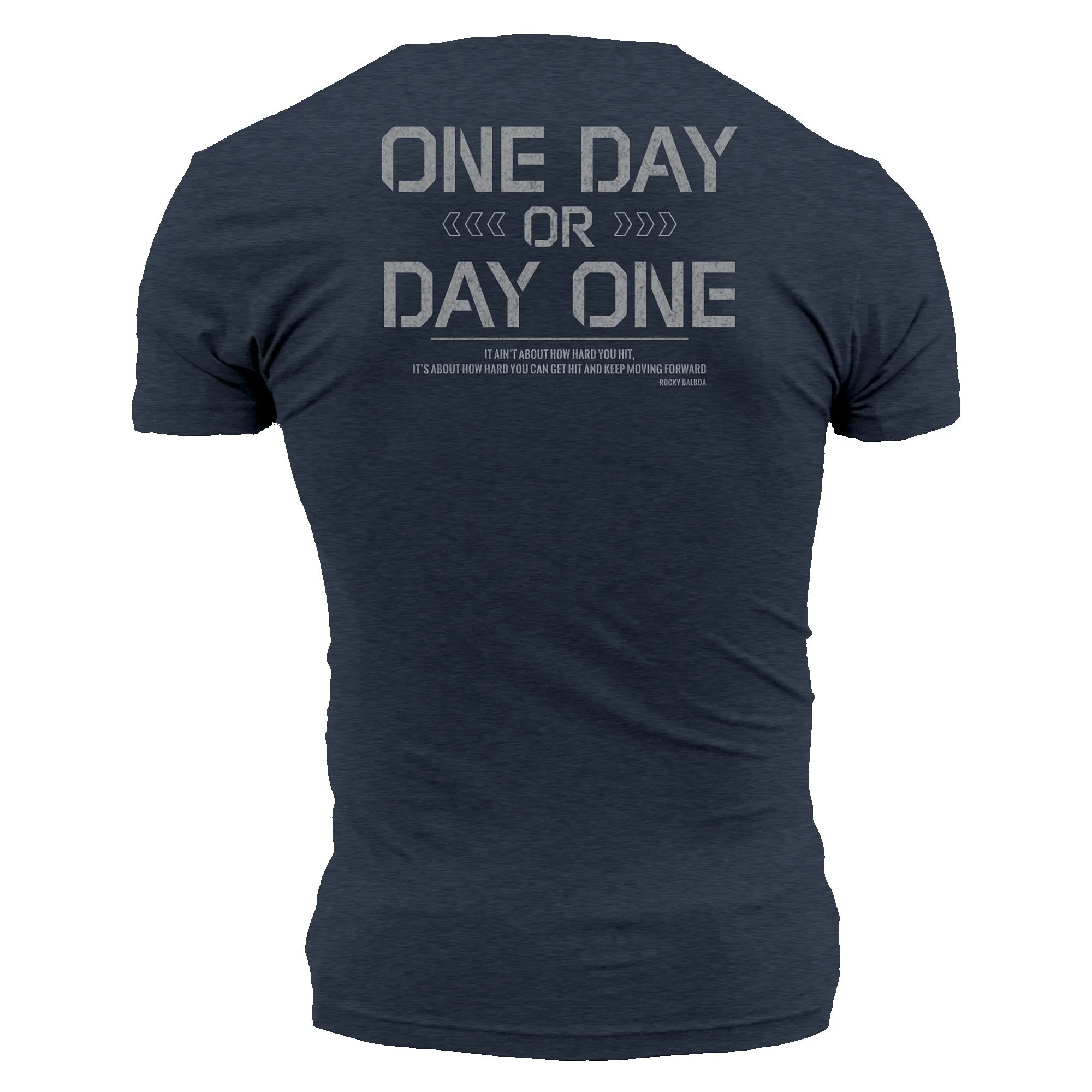 It's Nate - One Day Or Day One T-Shirt - Midnight Navy sold by Grunt Style product image thumbnail 4