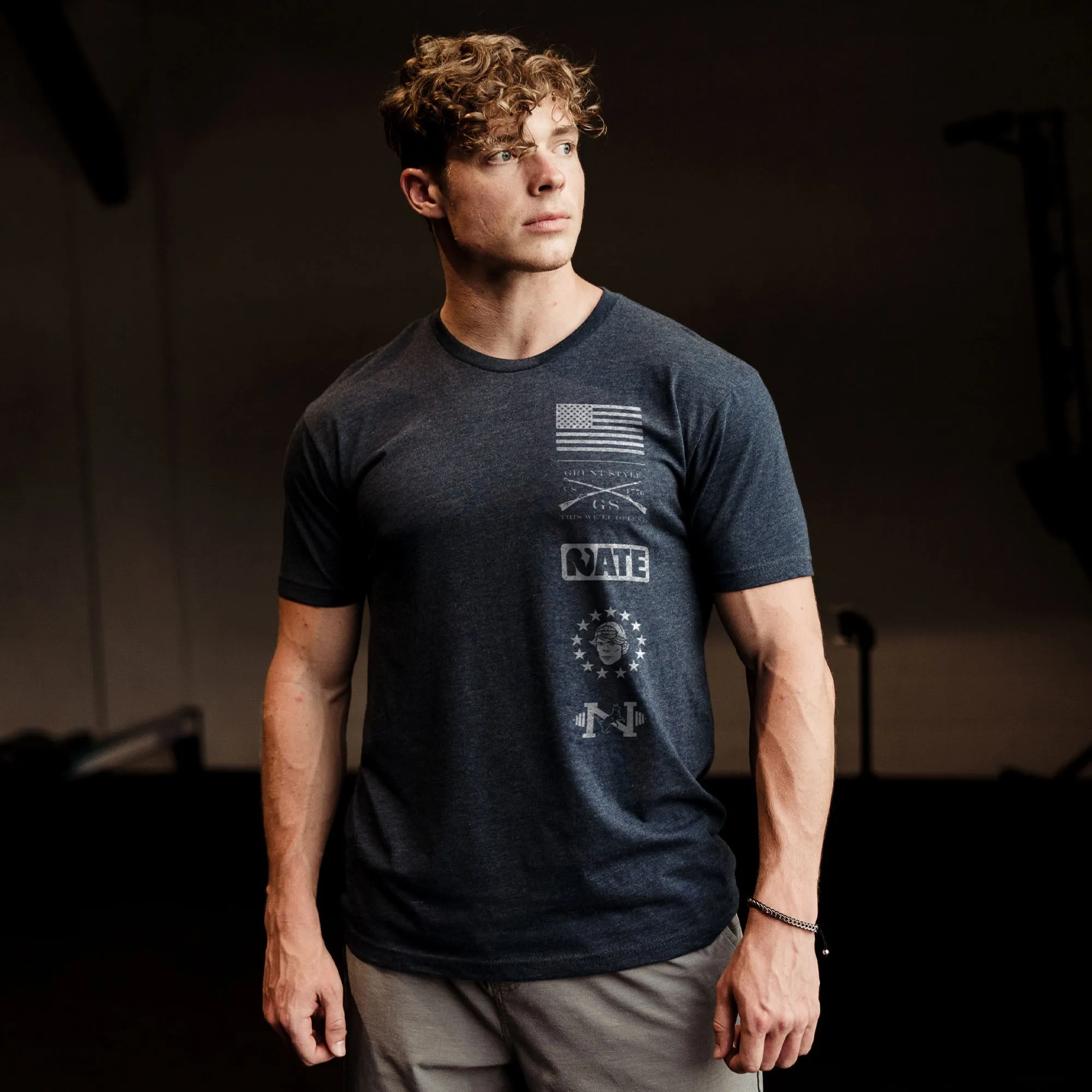 It's Nate - One Day Or Day One T-Shirt - Midnight Navy sold by Grunt Style product image thumbnail 3
