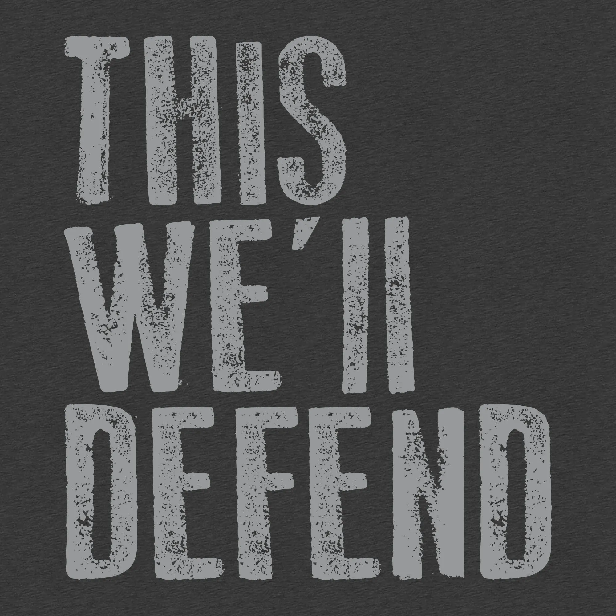 This We'll Defend Hoodie - Dark Heather sold by Grunt Style product image thumbnail 5