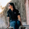 Women's Garage Button Down - Black sold by Grunt Style