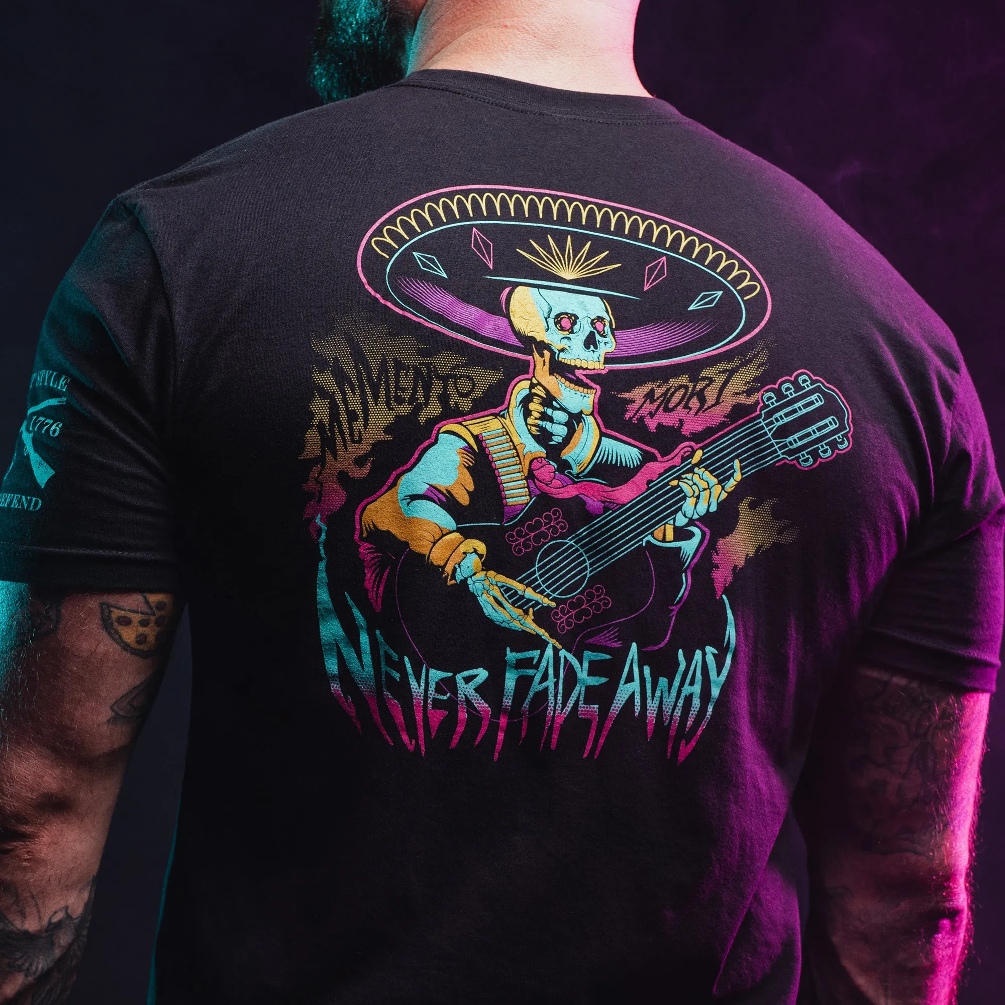 Never Fade Away T-Shirt - Black sold by Grunt Style product image thumbnail 3