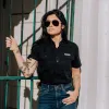 Women's Garage Button Down - Black sold by Grunt Style