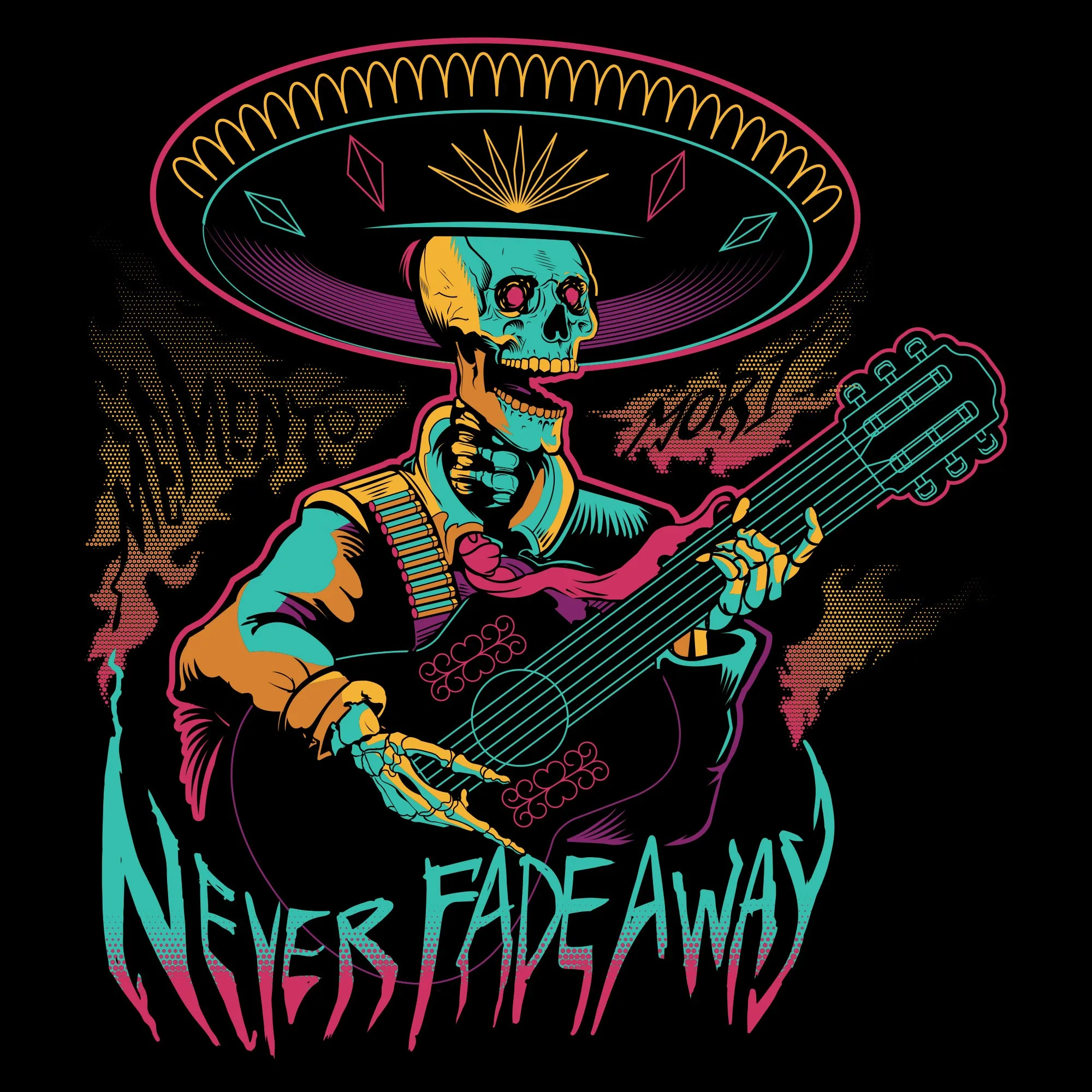Never Fade Away T-Shirt - Black sold by Grunt Style product image thumbnail 2