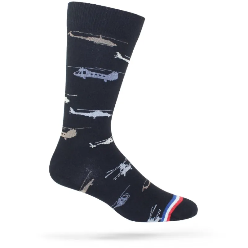 Nogle Helicopters Crew Socks sold by Grunt Style