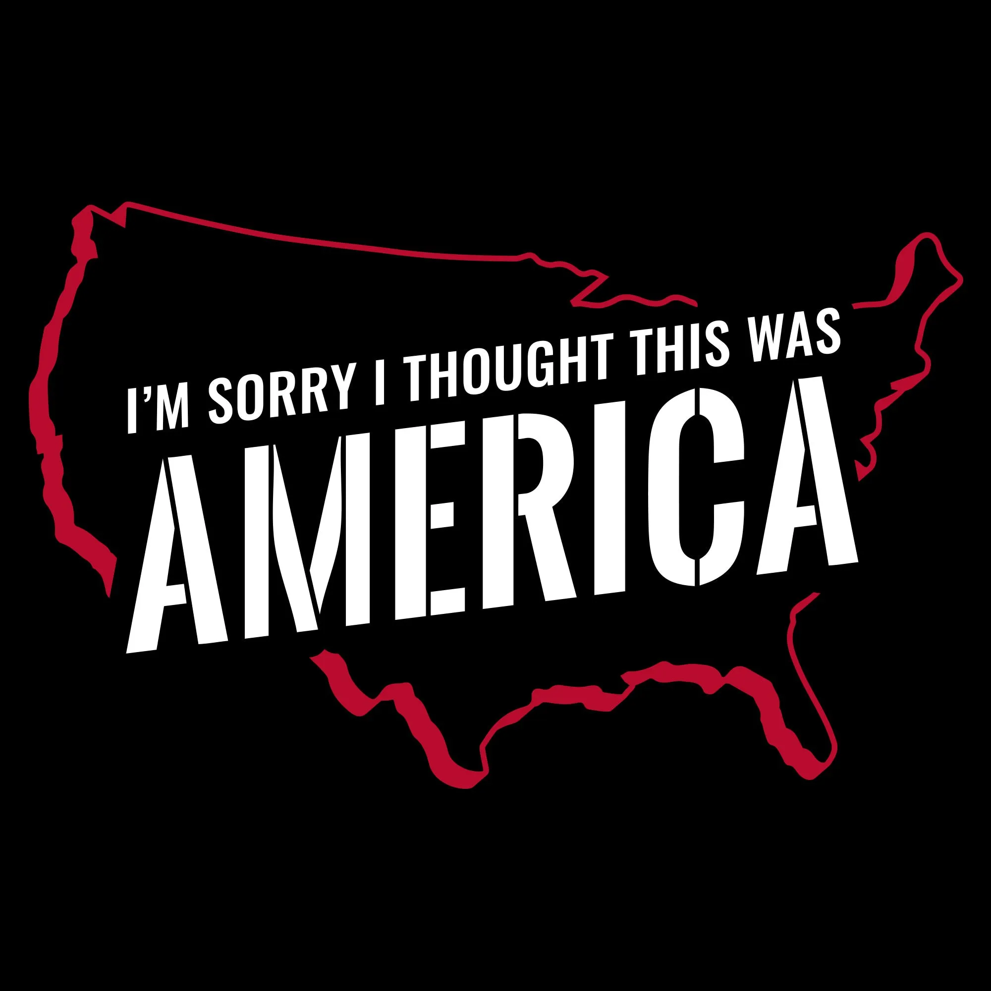 America T-Shirt - Black sold by Grunt Style product image thumbnail 3