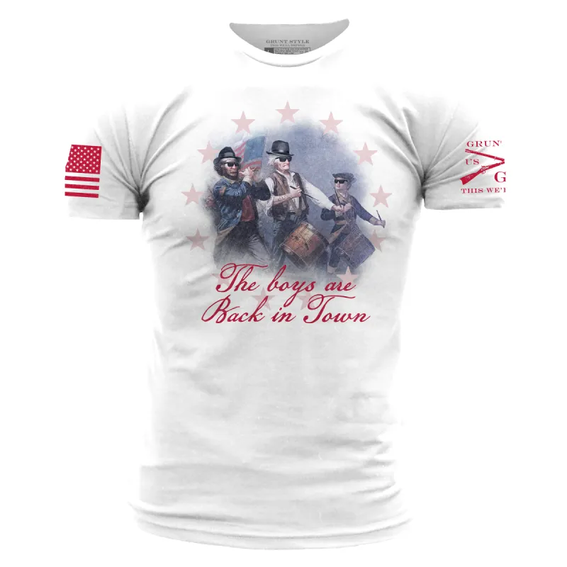 Boys Are Back T-Shirt - White sold by Grunt Style