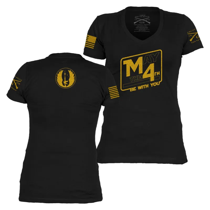 Women's May The 4th T-Shirt - Black sold by Grunt Style