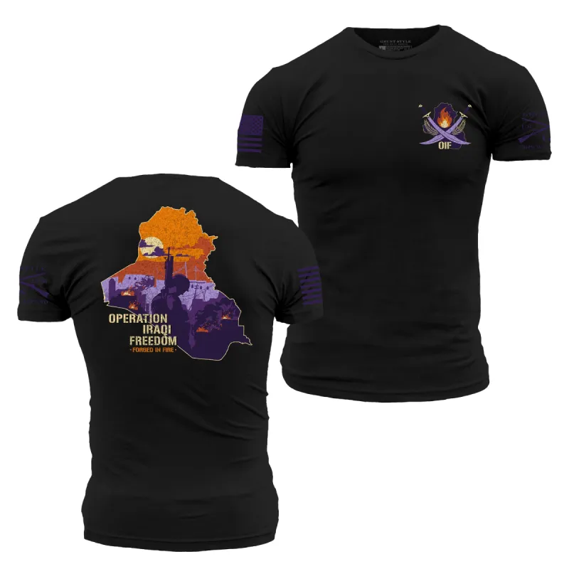 OIF - Forged In Fire T-Shirt - Black sold by Grunt Style