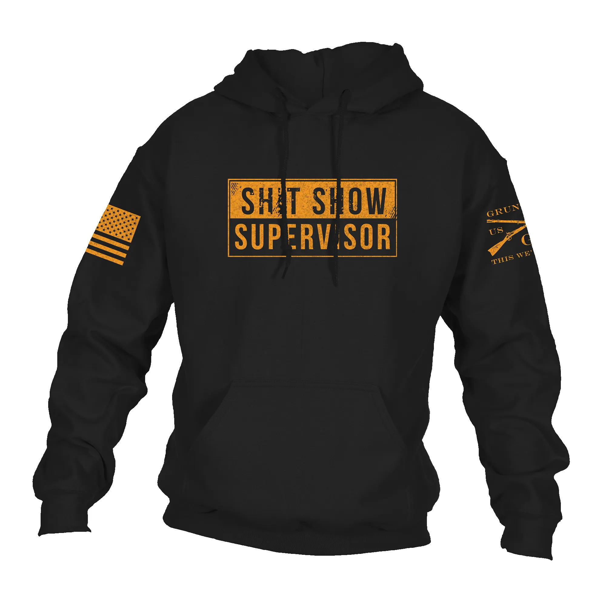 Sh*t Show Supervisor Hoodie - Black sold by Grunt Style