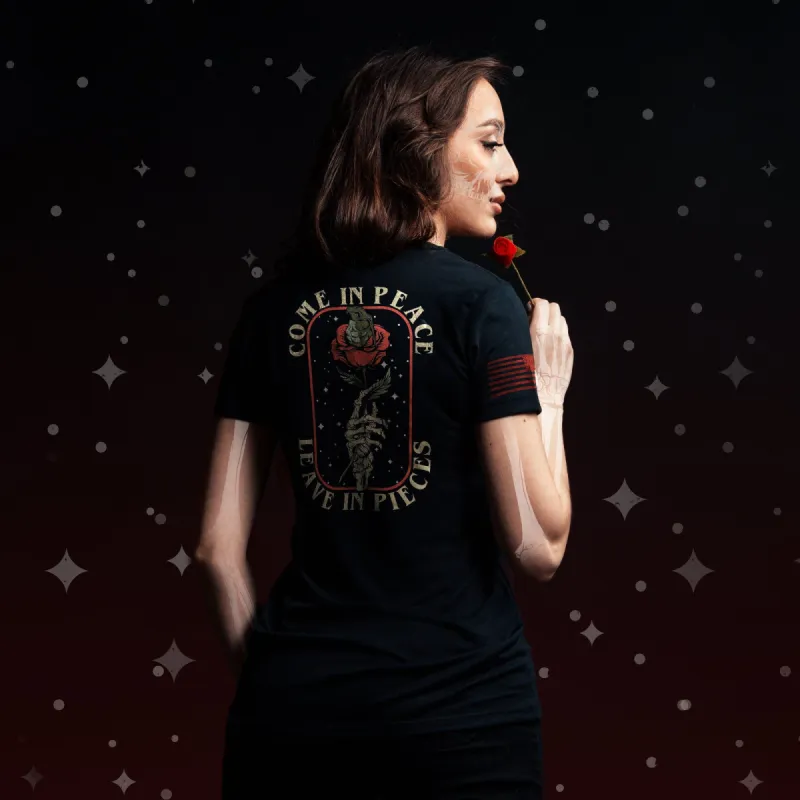 Women's Death Rose T-Shirt - Black sold by Grunt Style
