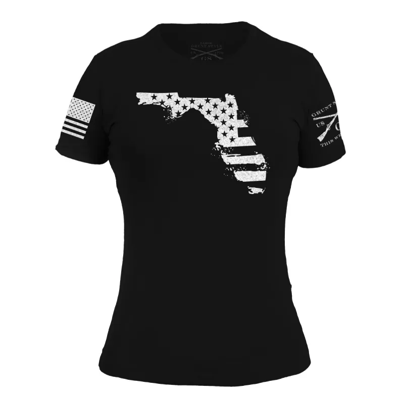 Women's Stars & Stripes - Florida sold by Grunt Style