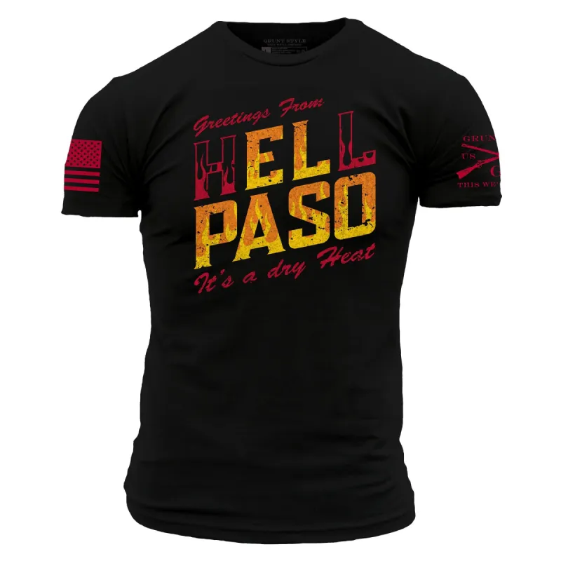 Hell Paso Men's Tee - Black made by Grunt Style