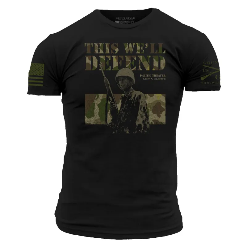 Pacific Theater T-Shirt - Black sold by Grunt Style