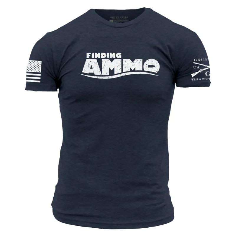 Finding Ammo T-Shirt - Midnight Navy sold by Grunt Style