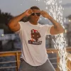 Men's Warning: Freedom In Progress Tee  White sold by Grunt Style