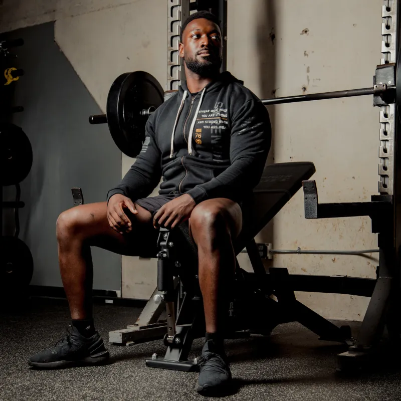 Don't Look Back Full-Zip Hoodie - Black sold by Grunt Style