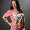 Women's Easy Rider Boyfriend Fit T-Shirt - Heather Mauve sold by Grunt Style