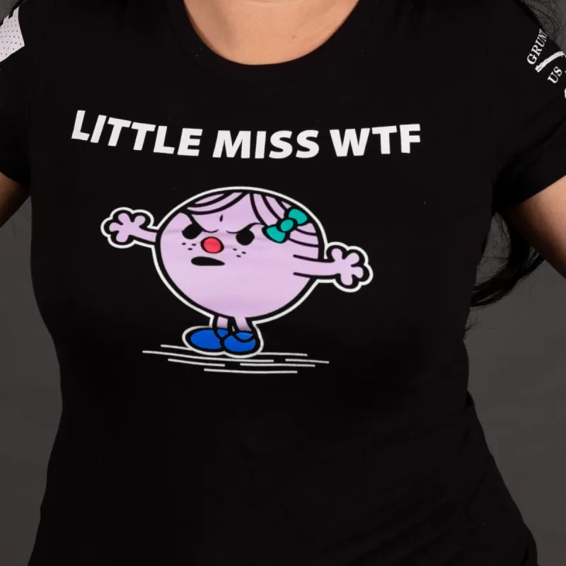 Women's WTF Slim Fit T-Shirt - Black sold by Grunt Style
