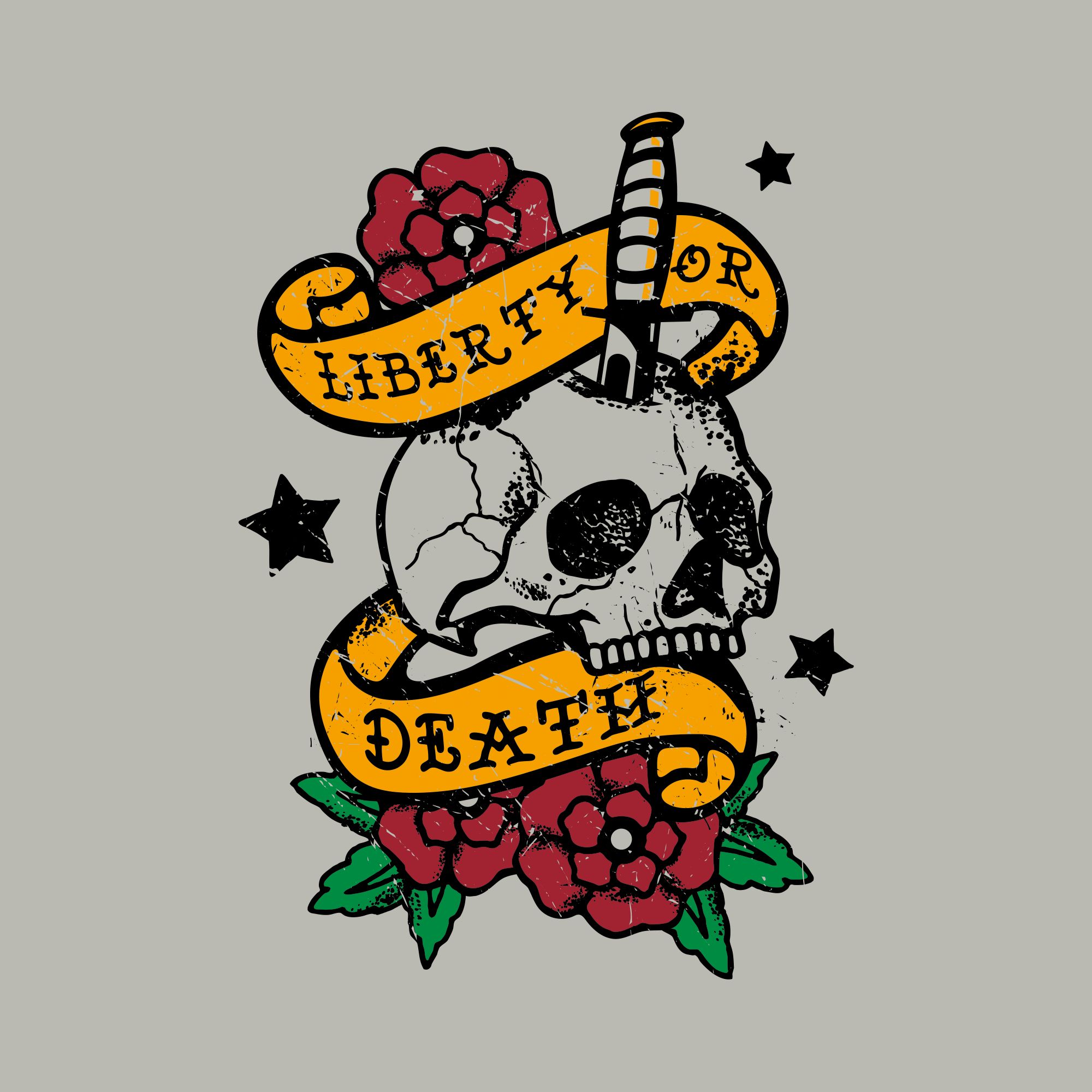 Liberty or Death T-Shirt - Sand sold by Grunt Style product image thumbnail 4