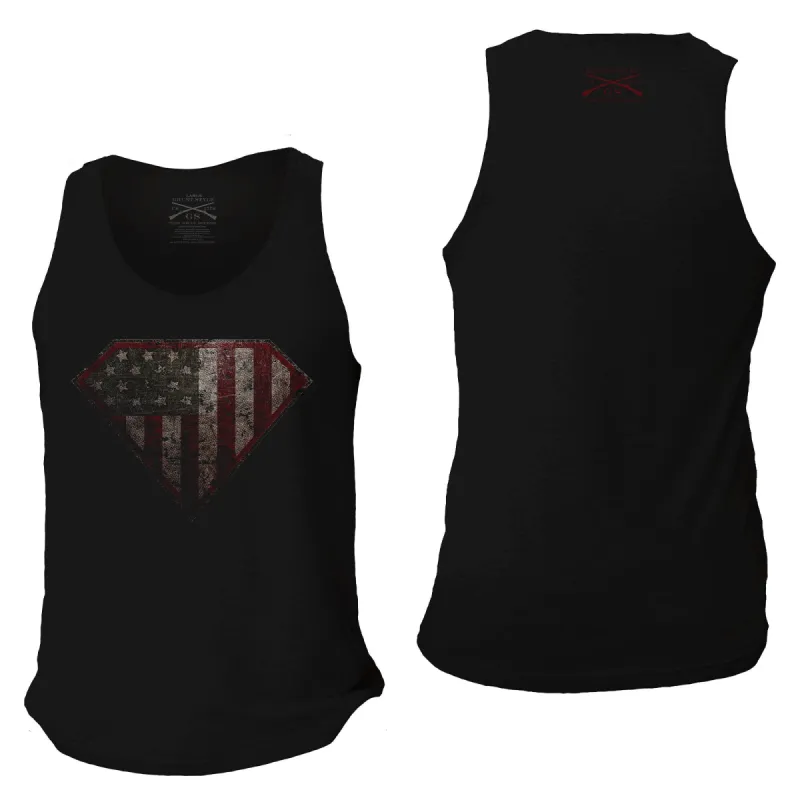 Men's Super Patriot 2.0 Tank - Black sold by Grunt Style